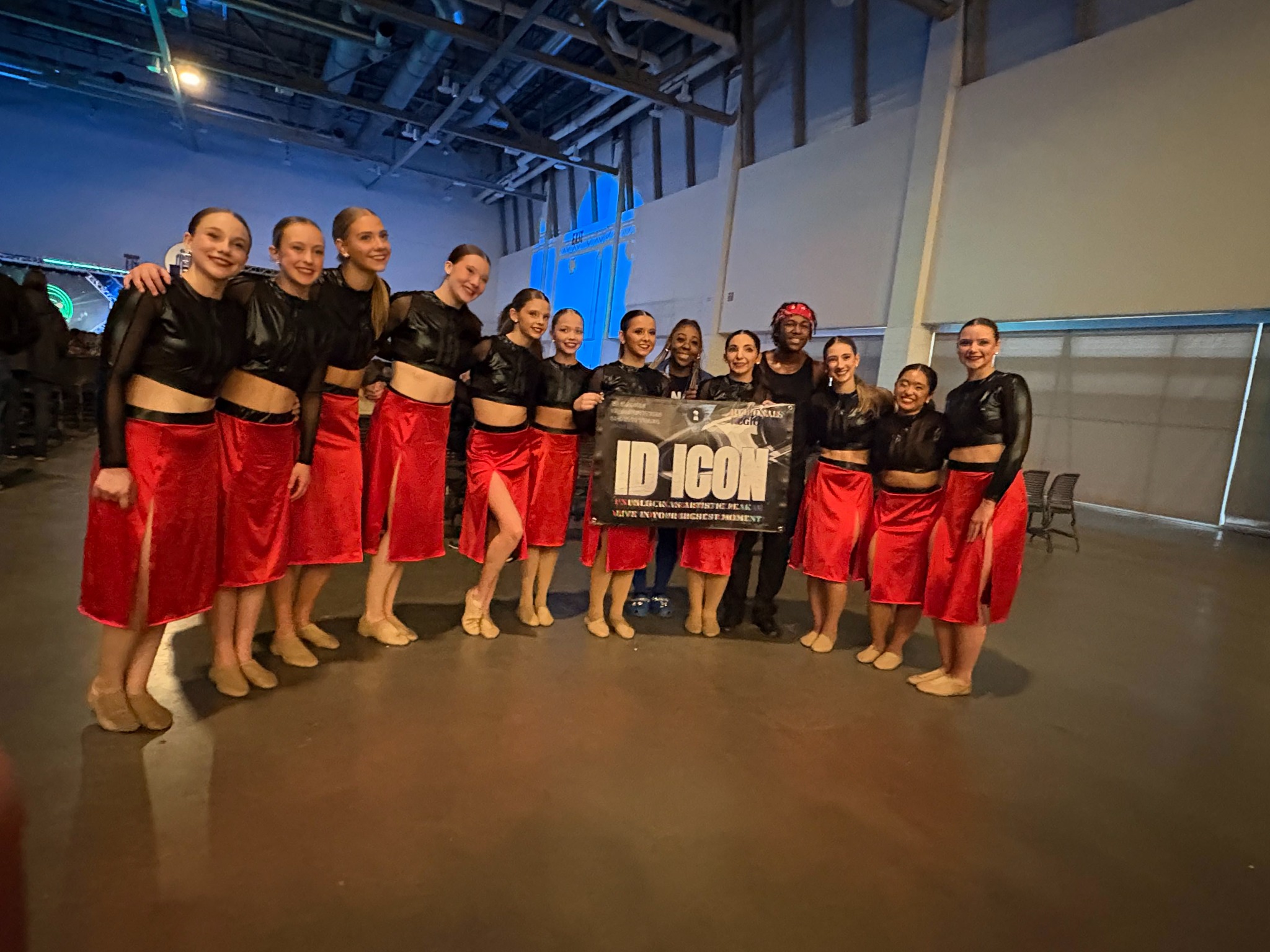 Dance Place dancers posing together after a performance